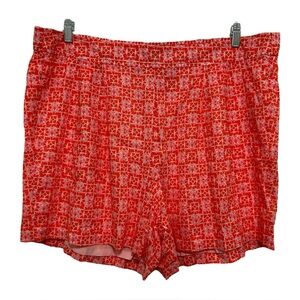 Vineyard Vines Tortola Luxe Pull-On Shorts Sunrise Pink Orange XXL NWT